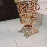 سطل آشغال و جا دستمال کاغذی برنزی