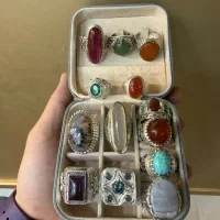 ۱۳عدد انگشتر دستساز به قیمت خام