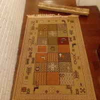 گلیم طرح گبه1/5متری ستاره کویر یزد ، نو