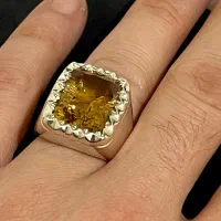 انگشتر نقره سیترین|جواهرات|تهران, پونک|دیوار