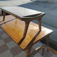 انواع میز جلو با چوب راش گرجستان|مبلمان خانگی و میز عسلی|گمیشان, |دیوار