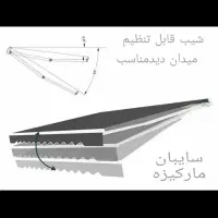 سایبان برقی و دستی مدل سان رول (بازویی)