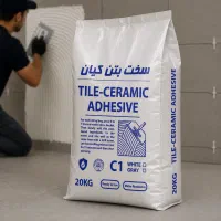 چسب کاشی و سرامیک پودری الیاف دار سخت بتن کیان
