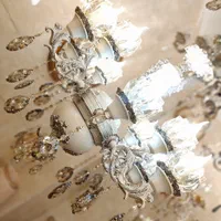 لوستر آرامیس بزرگ12شاخه۱۲ لامپه نقره کرمی|لوستر و چراغ آویز|تبریز, |دیوار