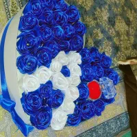 انواع گل روبانی و باکس نوزادی و تولد ودسته گل|گل مصنوعی|خرم‌آباد, |دیوار