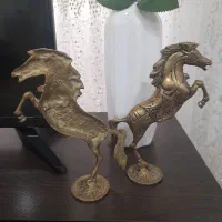 دو عدداسب برنز|مجسمه، تندیس، ماکت|اردبیل, |دیوار