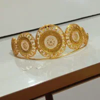 تاج رنگ ثابت  با ابکاری طلا