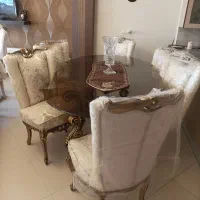 میز نهار خوری ۶ نفره کاملا سالم و تمیز و بسیار شیک|میز و صندلی غذاخوری|اصفهان, احمدآباد|دیوار