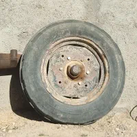 اکسیل تراکتور رومانی همراه با لاستیک و رینگ|قطعات یدکی و لوازم جانبی|قیدار, |دیوار