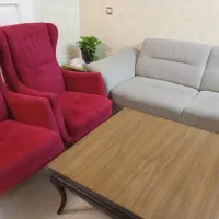 یک دست مبلمان راحتی با میز وسط ونهار خوری6 نفره|مبلمان خانگی و میز عسلی|تهران, نیروی هوایی (پیروزی)|دیوار