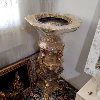 کنار سالنی ظرف میوه پایه دار ترکیب الیاژ وبرنج