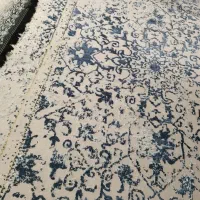 فرش 6متری کم کارکرده گل برجسته