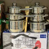 سرویس کامل کرکماز ترکیه قابلمه تابه استیل رژیمی جد|ظروف پخت‌وپز|یزد, |دیوار