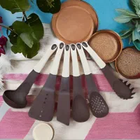 سرویس کفگیر ملاقه سیلیکونی ضد حرارت