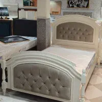 تخت خواب یک و نیم نفره چوبی سایز 120 در 200