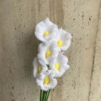 گل شیپوری سفید دستبافت (کالا لی لی)