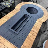 میز اتشدان دو حالته /چوب ترموود