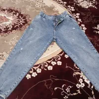 شلوار جین زابدار قد ۹۰ سایز ۴۲