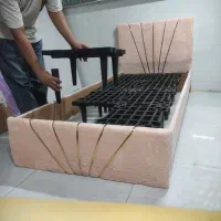 تخت یکنفره (قیمتامون واقعیه ) مناسب کادویی مدل تدی|تخت و سرویس خواب|مشهد, نکاح|دیوار