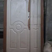 درب چوبی با چارچوب چوبی ولی خیلی محکم