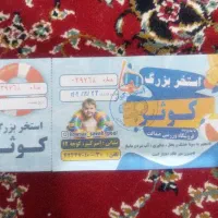 بلیت استخر کوثر یک عدد