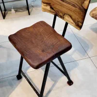 صندلی چوبی روستیک چوب گردو صندلی ناهارخوری خاص|میز و صندلی غذاخوری|مشهد, الهیه|دیوار
