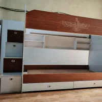 تخت خواب دو طبقه ام دی اف طرح فروهر