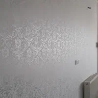 اجرای رنگ و طرح به سبک کاغذ دیواری|خدمات پیشه و مهارت|لاهیجان, آهندان|دیوار