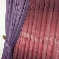 پرده حریر با کتیبه|پرده، رانر، رومیزی|تهران, اتابک|دیوار