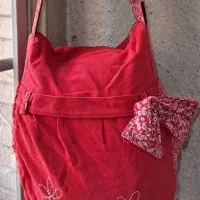 کیف رودوشی جنس کتان خارجی