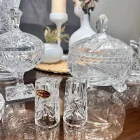 تنگ و گیلاس قدیمی کریستال|کلکسیون اشیاء عتیقه|تهران, نیروی هوایی (پیروزی)|دیوار