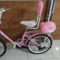 دوچرخه دخترانه صورتی درحد نو سایز 20