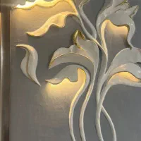 تابلو برجسته گچی دست ساز با نور مخفی ۱۰۰×۷۰|تابلو، نقاشی، عکس|تهران, تهرانپارس غربی|دیوار