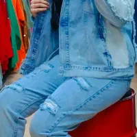 کت جین دخترانه حراجی فقط 200عمده.