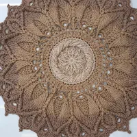 فرشینه ماندالا اولیتا(مکرومه )دستبافت|پادری|اصفهان, باغ فدک|دیوار