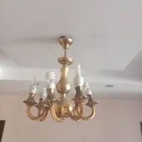 لوستر ۶شعله برنجی
