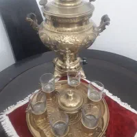 سماور گازی برنجی قلم زنی هخامنشی