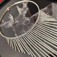 گردنبند فول نگین ریسه ای|بدلیجات|مشهد, توس (بلوار توس)|دیوار