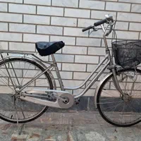 دوچرخه ژاپنی26 سبددار بسیار زیبا با تایر و تیوپ نو