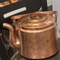 کتری و قوری دستساز مسی استاد کاران زنجان