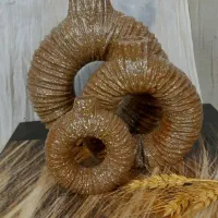 گلدان دونات چروک بزرگ وکوچک وجادستمال کاغذی|صنایع دستی و سایر لوازم تزئینی|مشهد, صیاد شیرازی|دیوار