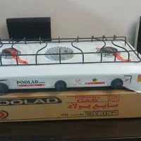 اجاق گاز رومیزی ۳ شعله پولاد..