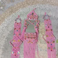آیینه مکرومه بافی