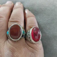 انگشتریمنی و۲۴نگین وانگشتریاقوت|جواهرات|خلیل آباد, |دیوار