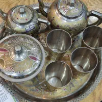 ست کامل برنجی قدیمی آک مهردار