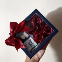 گل رز روبانی / باکس سکه / باکس پول / دسته گل
