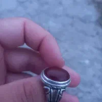 انگشتر نقره رکاب دست ساز دومهر عقیق کهنه|جواهرات|ملایر, |دیوار
