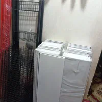 دو عدد استند قفسه دیواری فلزی