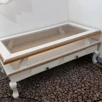 میز عسلی بزرگ دو طبقه