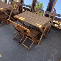 میز وصندلی چوبی و مکپی تاشو برای منازل و کافه|فروشگاه و مغازه|مشکین‌دشت, |دیوار